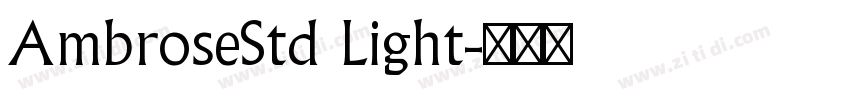 AmbroseStd Light字体转换